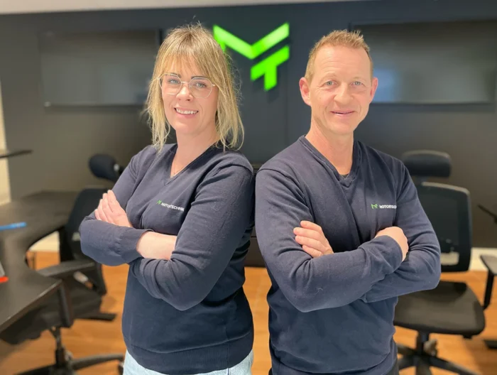 Servicelederne Isabell Wick og Stian Rønning