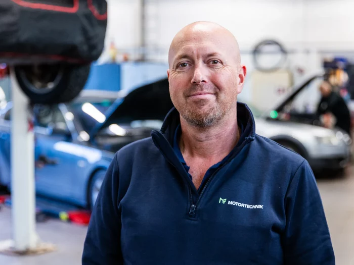 Daglig leder Henrik Hagerup i Motortechnik